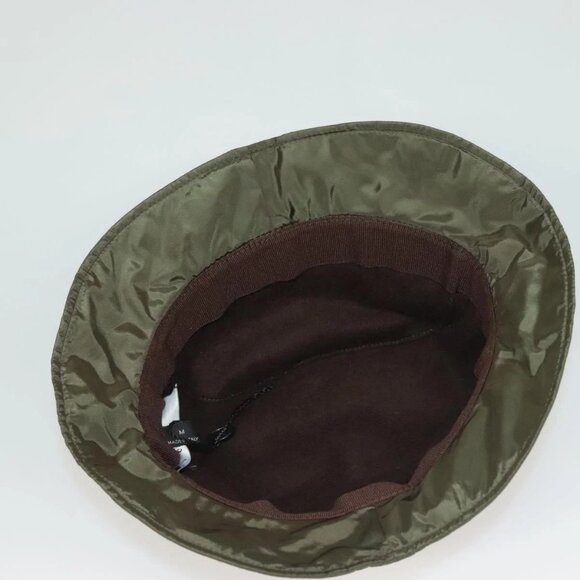 GUCCI Hat Nylon M Khaki Auth th6202 main image 4